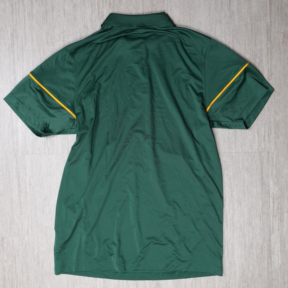 Nike Golf Coachs Polo Shirt Green Mens L Dri Fit Short Sleeve Collared - Picture 3 of 5